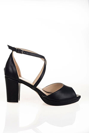 Kadın Siyah Topuklu Ayakkabı Kadın Topuklu Abiye Ayakkabı Şık Gece Ayakkabısı Zarif Tasarım