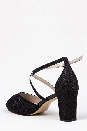 Gümüş Mercan Kadın Topuklu Abiye Ayakkabı Şık Gece Ayakkabısı Zarif Tasarım Yüksek Topuk