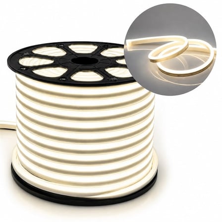 PM-5289 Silikon Kaplama 12 Volt 100 Metre Günışığı 4000K Neon Led Şerit Aydınlatma