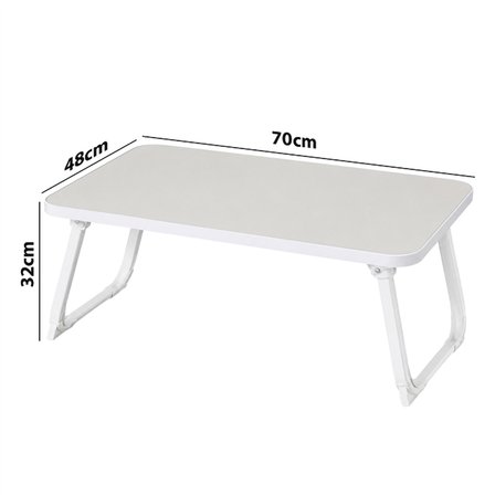 SN-29694 Katlanabilir Laptop Masası ve Yatak Koltuk Üzeri Tepsisi Beyaz 70x48cm