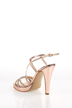 Rose Aynataşlı Kadın Abiye Ayakkabı92071Cnr Kadın Topuklu Şık Gece Ayakkabısı Zarif Tasarım