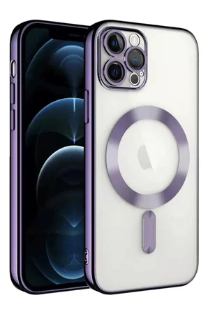 Apple iPhone 13 Pro Kılıf Kross Magneticsafe Kapak - Mor