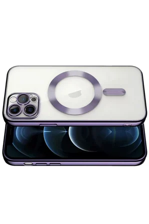 Apple iPhone 13 Pro Kılıf Kross Magneticsafe Kapak - Mor