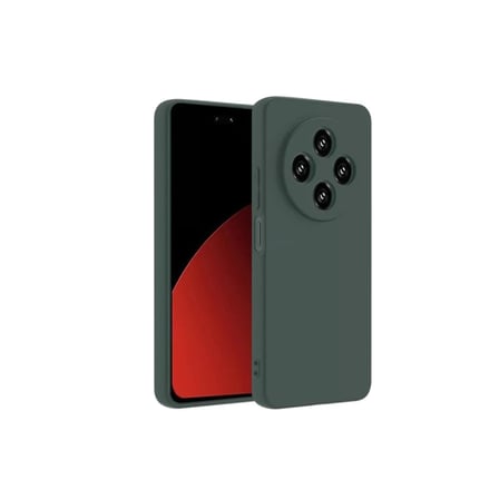 Xiaomi Uyumlu Redmi 14C Kılıf Nano içi Kadife Silikon - Koyu Yeşil