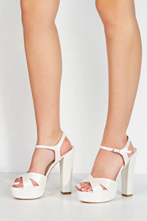 Sedef Cilt Klasik Ayakkabı Kalın Topuklu Kadın Abiye Ayakkabı Kadın Topuklu Şık Gece Ayakkabısı