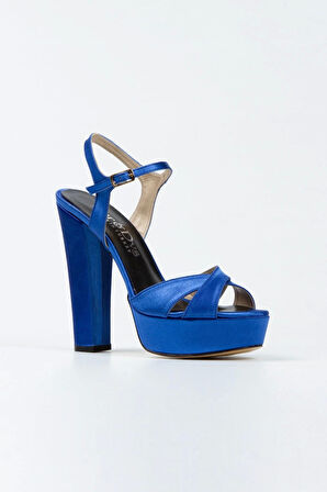 Gümüş Saten Klasik Ayakkabı Kalın Topuklu Kadın Abiye Ayakkabı Kadın Topuklu Şık Gece Ayakkabısı