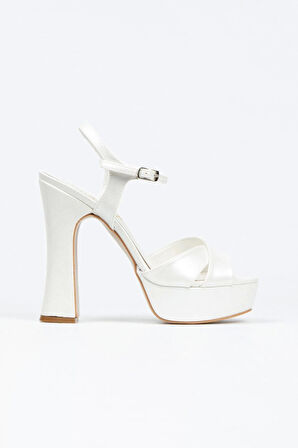 Kırmızı Saten Klasik Ayakkabı Kalın Aynalı Ökçe Topuklu Kadın Abiye Ayakkabı Kadın Topuklu Şık