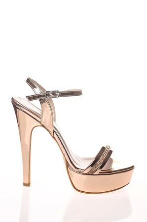 Kadın Rose Ayna Yol Taş Abiye Ayakkabı Kadın Topuklu Şık Gece Ayakkabısı Zarif Tasarım