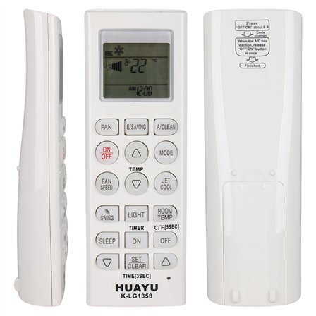Huayu K-LG1358 LG - Beko - Arçelik A/C Akıllı Universal Klima Kumandası