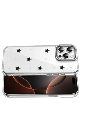 Apple Uyumlu iPhone 15 Pro Fiyonk Desenli Kapak - Desen 7