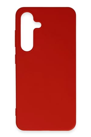 Samsung Uyumlu Galaxy S24 Kılıf First Silikon - Kırmızı