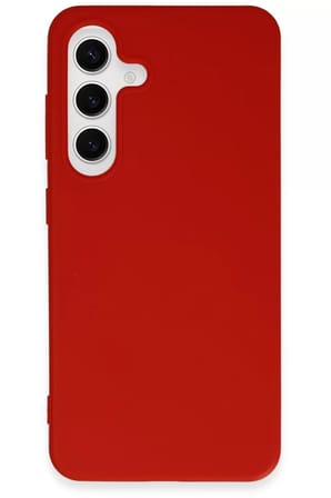 Samsung Uyumlu Galaxy S24 Kılıf First Silikon - Kırmızı
