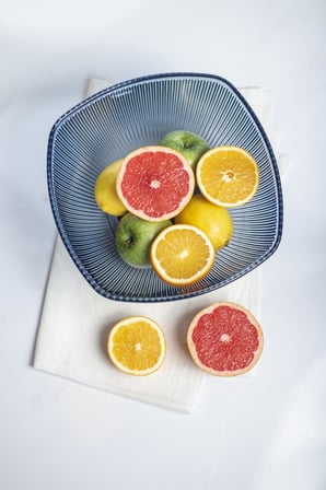 ErturkStore Barok Akrilik Kase Lacivert 25 cm 12 cm 3.3 Lt Salata & Meyve Kasesi