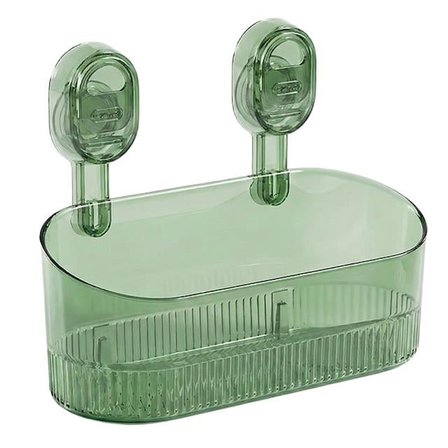 SN-29266 Vantuzlu Şeffaf Banyo Mutfak Rafı Organizer