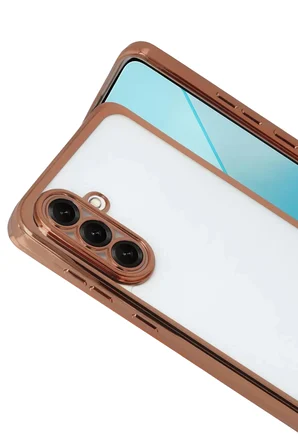Samsung Galaxy A17 5G Razer Lensli Silikon - Çöl Titanyum
