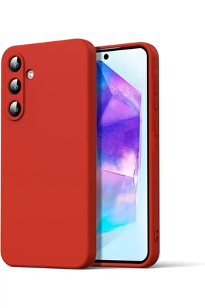 Samsung Galaxy A16 5G Kılıf Nano içi Kadife Silikon - Kırmızı