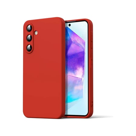 Samsung Galaxy A16 5G Kılıf Nano içi Kadife Silikon - Kırmızı