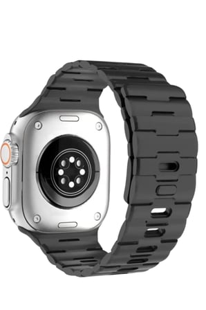 Apple Uyumlu Watch Ultra 49mm Wowen Kordon - Siyah