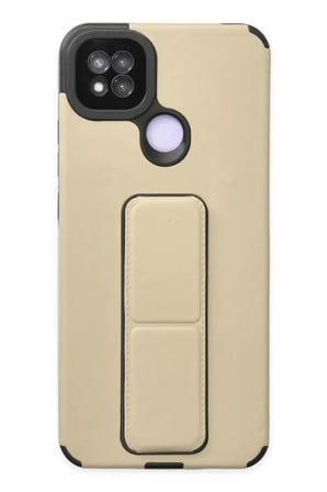 Xiaomi Redmi 9C Kılıf Mega Standlı Silikon - Gold