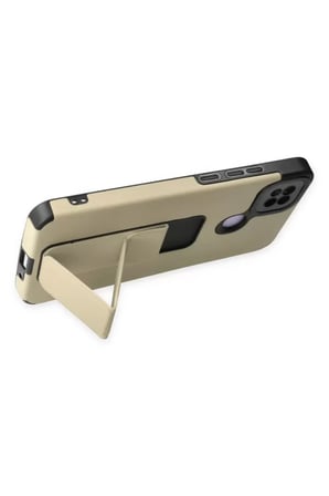 Xiaomi Redmi 9C Kılıf Mega Standlı Silikon - Gold