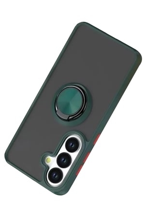 Samsung Galaxy S26 Montreal Yüzüklü Silikon Kapak - Yeşil
