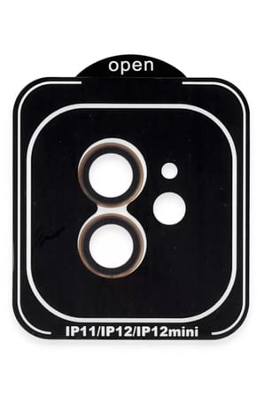 Joko Apple Uyumlu iPhone 11 PVD Metal Kamera Lens - Turuncu