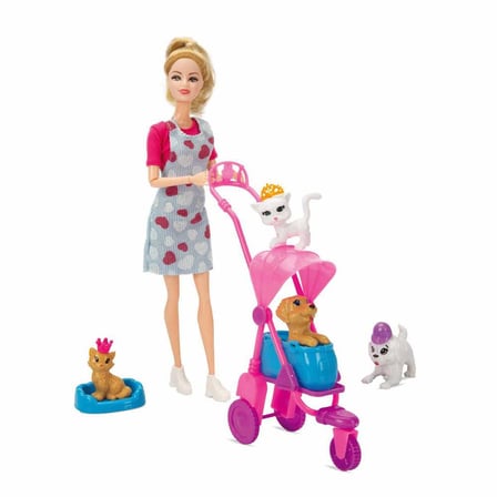 Annesi ve Sevimli Dostlar Manken Bebek