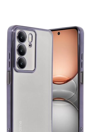 Realme C75 4G Kılıf Razer Lensli Silikon - Mor