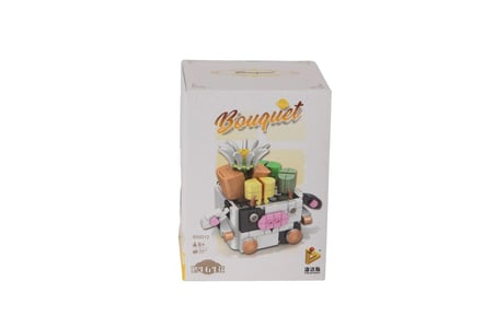 P655012 Panlos Hayvan Saksıları Buket Setleri İnek 341 Parça Block Oyuncak