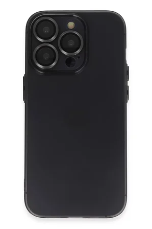 Apple iPhone 13 Pro Max Kılıf Luko Lens Silikon - Siyah
