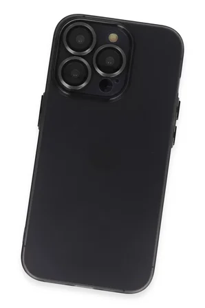 Apple iPhone 13 Pro Max Kılıf Luko Lens Silikon - Siyah