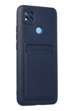 Xiaomi Redmi 9C Kılıf Kelvin Kartvizitli Silikon - Lacivert