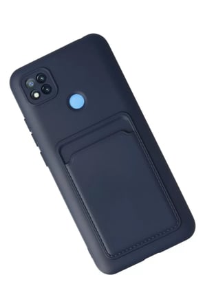 Xiaomi Redmi 9C Kılıf Kelvin Kartvizitli Silikon - Lacivert