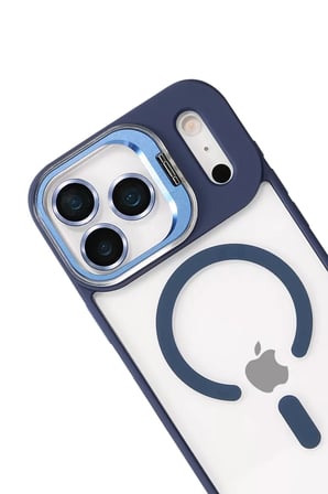 Joko Apple iPhone 17 Pro Max Remim Lensli Magsafe Standlı Kapak - Lacivert