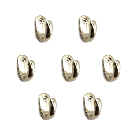 Büyük Tekli Fincan Askı, Dekor Askısı - Nikel, 12x23x30 mm