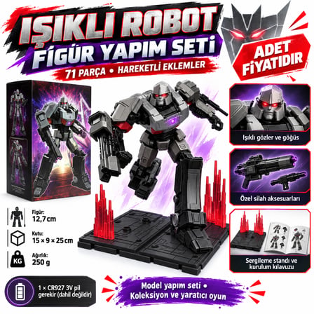 71162 FİGÜR TRANSFORMERS CLASSIC CLASS 12 MEGATRON TRNS (adet fiyatıdır)
