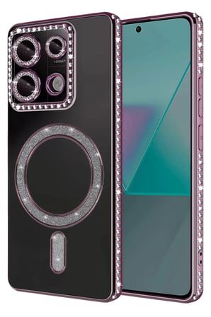 Xiaomi Redmi Note 13 Pro 4G Joke Simli Magneticsafe Kılıf - Pembe