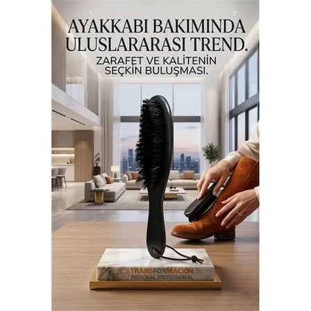 Siyah Ahşap Süet Nubuk Ayakkabı Temizleme Fırçası 722946