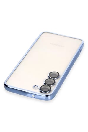 Samsung Uyumlu Galaxy S23 Plus Kılıf Razer Lensli Silikon - Açık Mavi