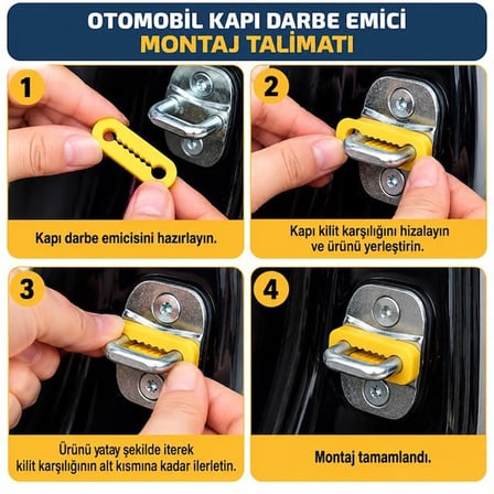 SN-38911 Otomobil Kapı Kilit Karşılığı Darbe Emici Tampon 43X14X7,5mm