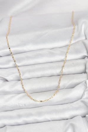 CM 14K Gold Renk Gemici Zincir Model 60 cm Kadın Kolye