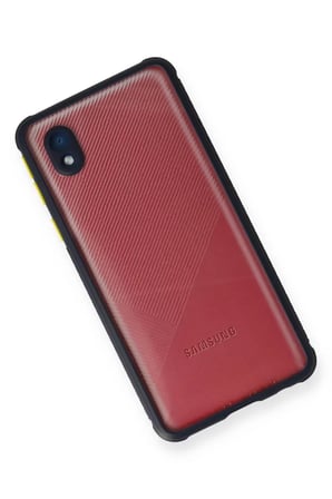 Samsung Galaxy A01 Core Kılıf Miami Şeffaf Silikon - Lacivert