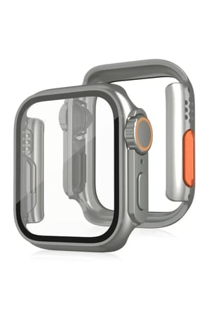 Apple Uyumlu Watch 44mm Watch 49mm Kasa Dönüştürücü ve Ekran Koruyucu - Yıldız Işığı