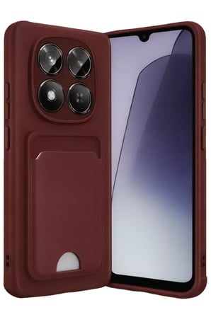 Xiaomi Redmi Note 15 Pro 4G Kelvin Kartvizitli Silikon - Bordo