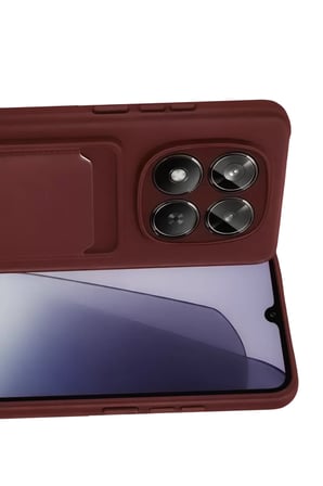Xiaomi Redmi Note 15 Pro 4G Kelvin Kartvizitli Silikon - Bordo