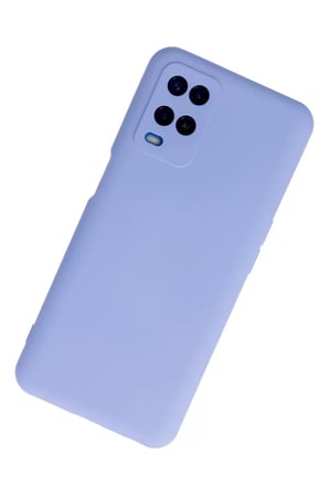 Oppo A54 4G Kılıf Nano içi Kadife Silikon - Lila