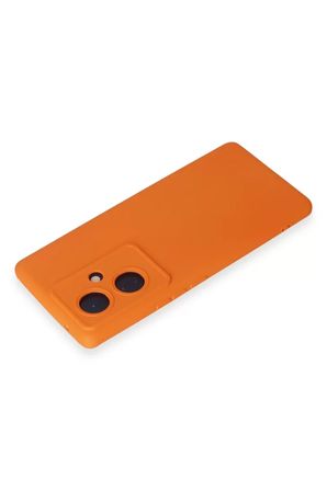 Vivo V29 Lite Kılıf Nano içi Kadife Silikon - Turuncu