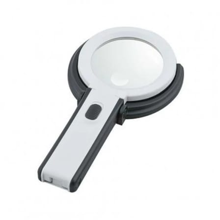 2x5x120mm 10 Ledli Masaüstü Büyüteç