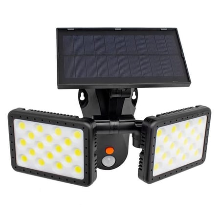 Sensörlü 36 Cob Ledli Solar Aydınlatmalı Duvar Lambası W770B