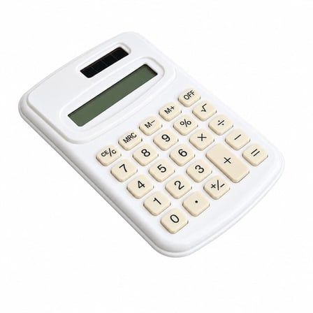 PM-25423 Beyaz Mini Hesap Makinesi